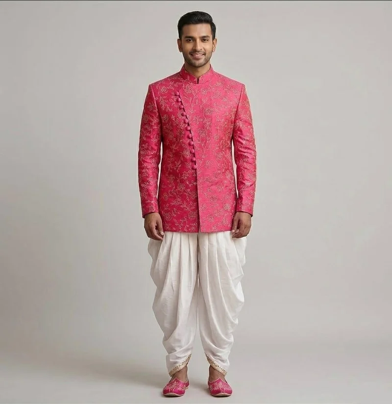 Sherwani with Dhoti Set